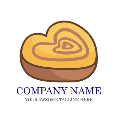 Cake Bakery Logo design vector template.sweet shop Logotype concept icon.のイラスト素材