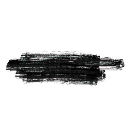 Textured oil paint or watercolor  brush stroke. Abstract acrylic color brush strokes. Isolated on white.Hand drawn oil paint strokes.のイラスト素材
