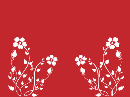 Flower motif sketch for design.Floral seamless background. Decorative flower pattern. Floral seamless texture with flowers.のイラスト素材