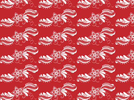 Flower motif sketch for design.Floral seamless background. Decorative flower pattern. Floral seamless texture with flowers.のイラスト素材