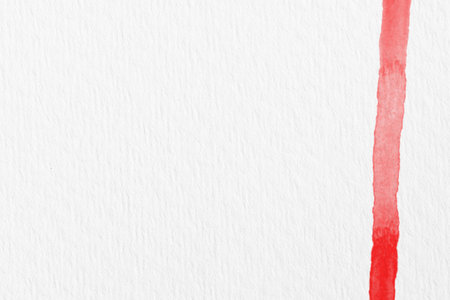 Abstract red watercolor painted on white paper background, Creative Design Templatesの写真素材