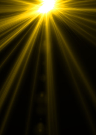 Abstract rays of light on a dark background. Rays of light.の写真素材