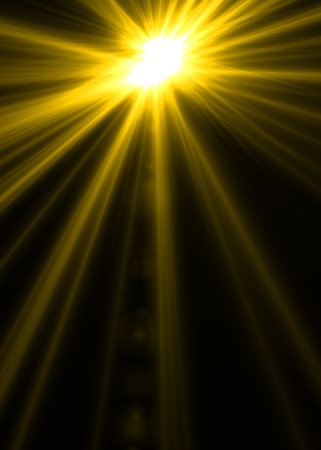 abstract of sun with flare. natural background with lights and sunshine wallpaperの写真素材