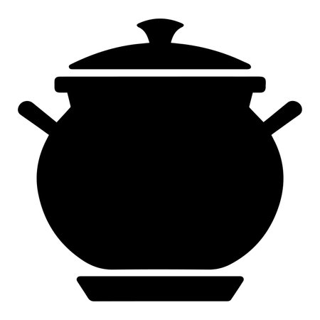 Kitchen pot icon. Simple illustration of kitchen pot icon for web design isolated on white backgroundのイラスト素材