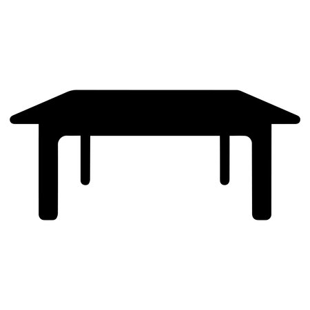 Table vector icon. A flat illustration design of table icon on a white background.のイラスト素材