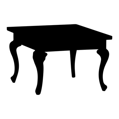table icon on white background. vector illustration of table icon for webのイラスト素材
