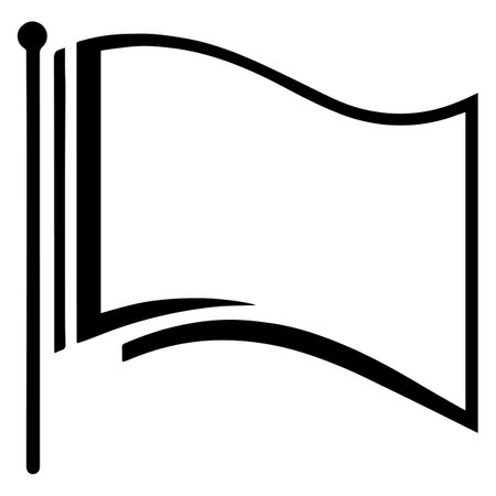 Flag icon. Simple illustration of flag icon for web design isolated on white backgroundのイラスト素材