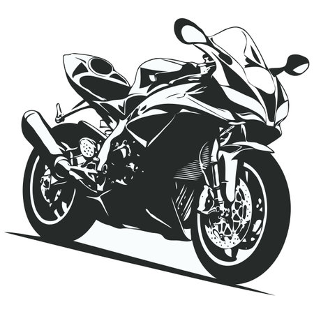Motorcycle. Vector illustration for t-shirt, poster, print.のイラスト素材