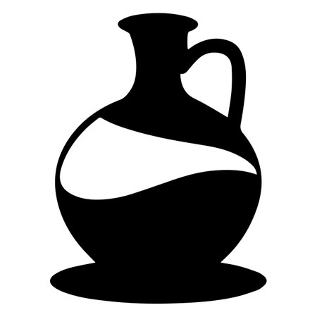 Ancient amphora icon. Simple illustration of ancient amphora vector icon for webのイラスト素材