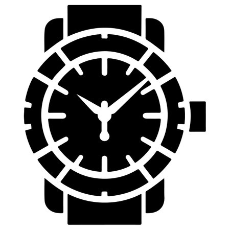 Wristwatch vector icon. Flat illustration of wristwatch vector icon for webのイラスト素材