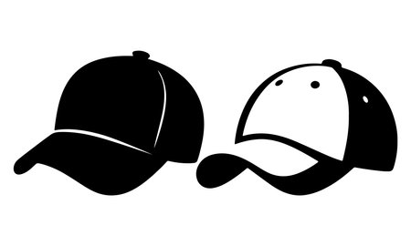 Baseball cap isolated on a white background. Vector illustration, EPS 10のイラスト素材