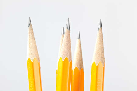A group of yellow pencilsの写真素材