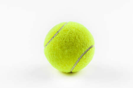 A yellow tennis ballの写真素材