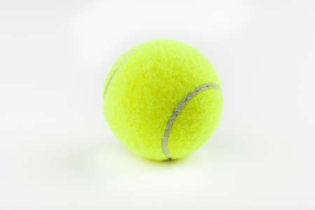 A yellow tennis ballの写真素材
