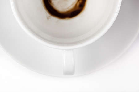 An empty white coffee cupの写真素材