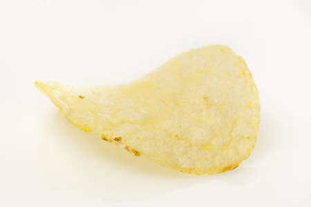 Crispy Fresh Potato Chips on a background