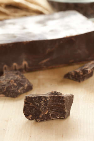 Dark Gourmet Chocolate against a back ground