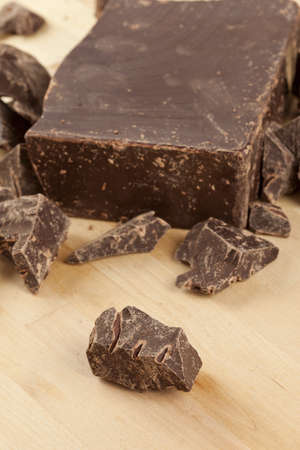 Dark Gourmet Chocolate against a back ground