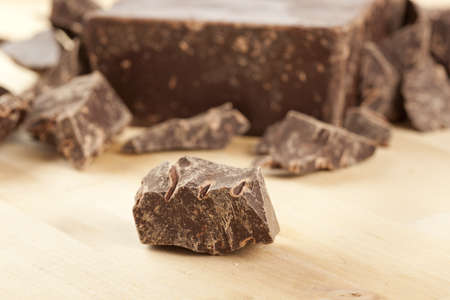 Dark Gourmet Chocolate against a back ground