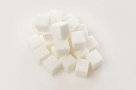 White Organic Cane Sugar against a backgroundの写真素材