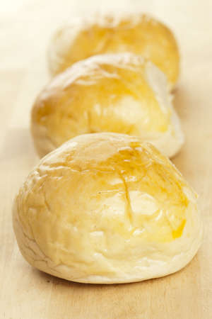 Fresh Homemade Dinner Rolls against a backgroundの写真素材