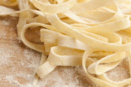 Fresh Homemade Pasta against a backgroundの写真素材