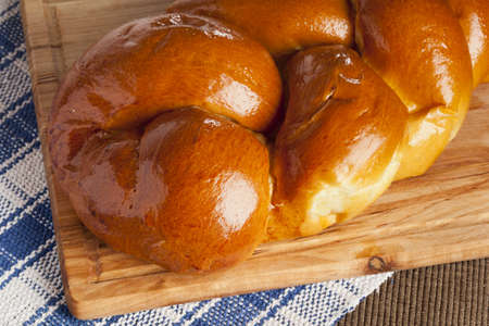 Fresh Homemade Challah Bread for a Jewish Celebration