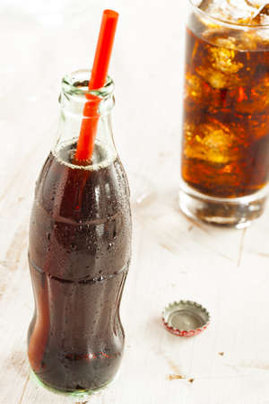 Refreshing Ice Cold Soda Pop in a Glass