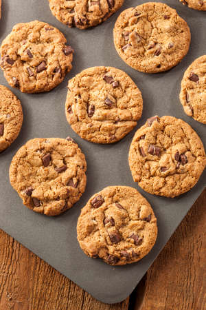 Homemade Chocolate Chip Cookies Ready to Eat