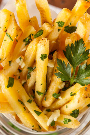 Garlic and Parsley French Fries with Ketchup