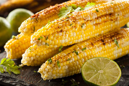 Delicious Grilled Mexican Corn with Chili, Cilantro, and Lime