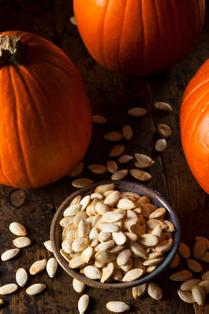 Roasted Salty Pumpkin Seeds Ready to Eat