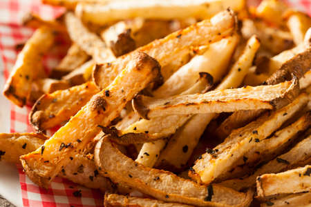 Healthy Organic Jicama Fries with Salt and Pepper