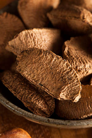 Organic Raw Whole Brazil Nuts in a Bowl