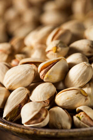 Raw Organic Pistachio Nuts in a Bowl