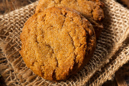 Homemade Brown Gingersnap Cookies for the Holidays