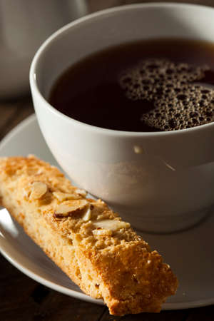 Homemade Almond Biscotti Pastry Ready for Breakfastの写真素材