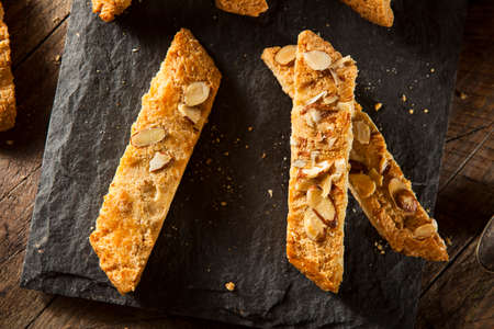 Homemade Almond Biscotti Pastry Ready for Breakfastの写真素材