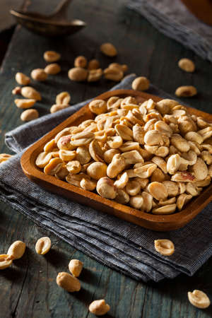 Organic Roasted Salty Peanuts in a Bowl