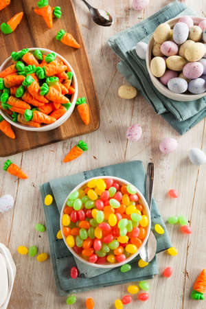 Sweet Sugary Easter Candy in a Bowl