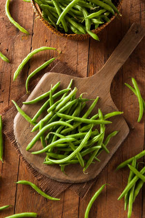 Raw Organic Green Beans Ready to Eat