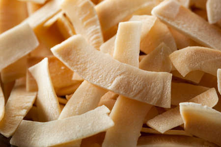 Organic Roasted Coconut Chips with Sugar and Saltの写真素材