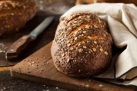Organic Homemade Whole Wheat Bread Ready to Eat