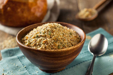 Organic Homemade Bread Crumbs Ready for Cooking