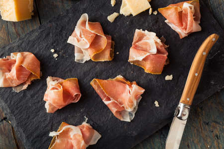 Organic Dry Prosciutto Appetizer Ready to Eatの写真素材