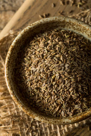 Raw Organic Dill Seed in a  Bowl