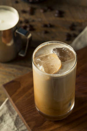 Refreshing Cold Thai Iced Coffee with Cream