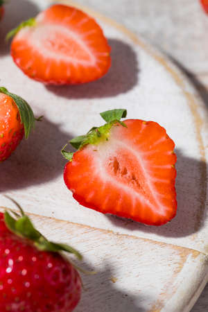 Raw Organic Red Strawberries Ready to Eat
