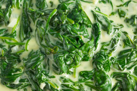 Creamy Homemade Creamed Spinach with Onion and Garlic