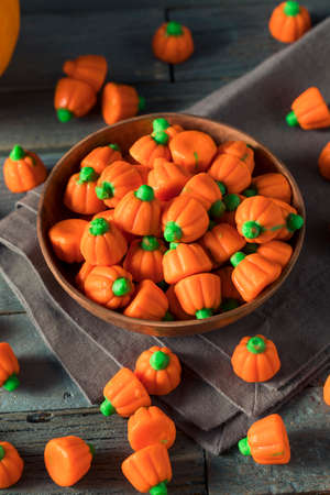 Sweet Festive Pumpkin Candy Corn for Halloween